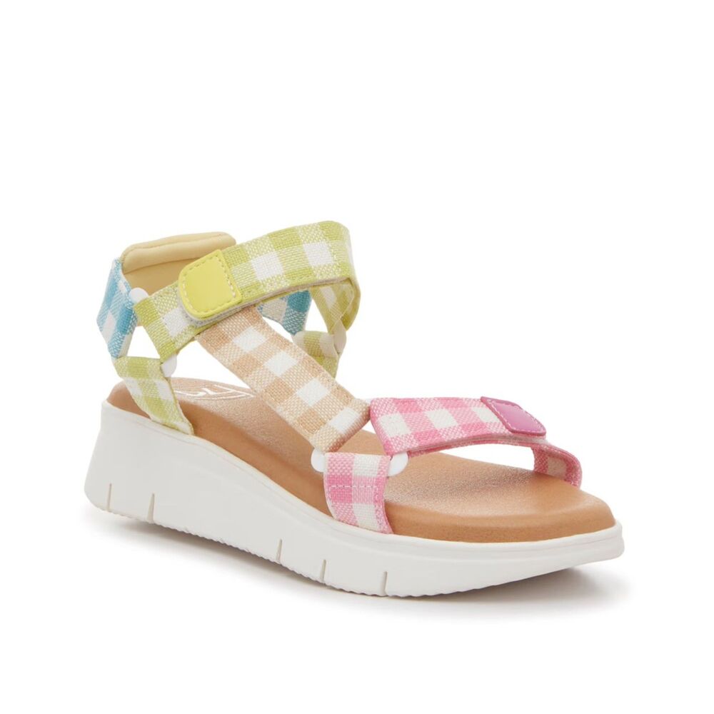 NWT Dirty Laundry Qwest Sandal in Multicolor Gingham Print size 7